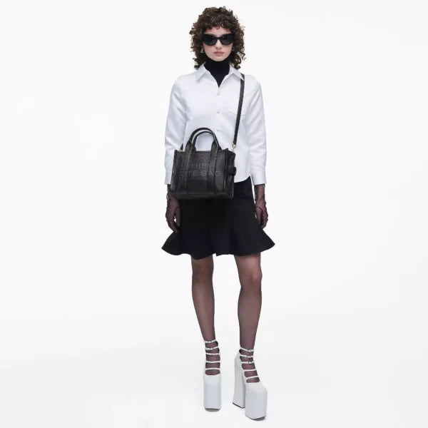 The Marc Jacobs Small Tote Bag Leather Black - Image 2