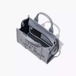 The Marc Jacobs Small Tote Bag Leather Wolf Grey - Image 7
