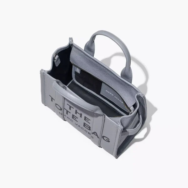 The Marc Jacobs Small Tote Bag Leather Wolf Grey - Image 7