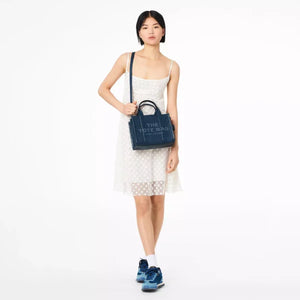 The Marc Jacobs Small Tote Bag Leather Blue Sea - Image 7