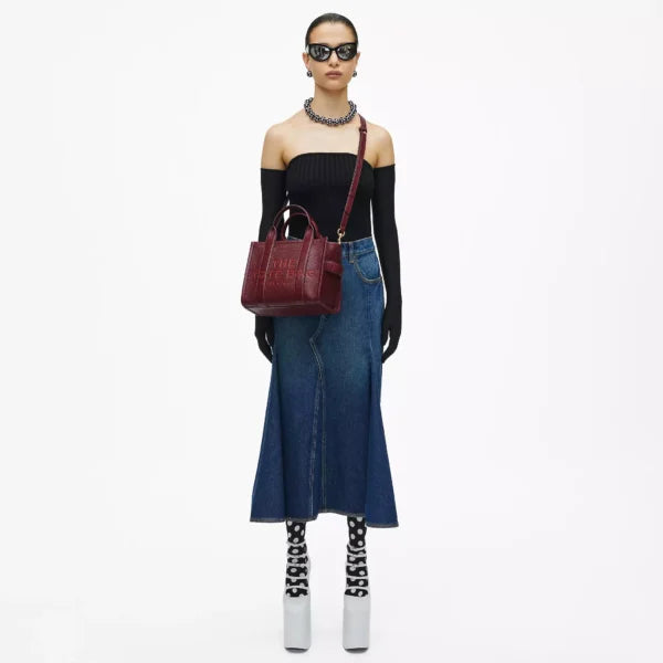 The Marc Jacobs Small Tote Bag Leather Cherry - Image 2