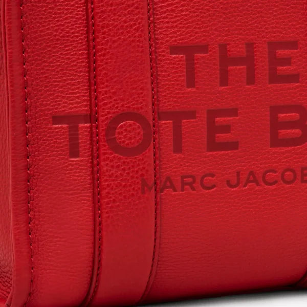 The Marc Jacobs Small Tote Bag Leather True Red - Image 7
