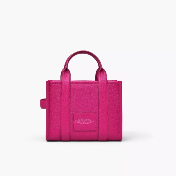 The Marc Jacobs Small Tote Bag Leather Lipstick Pink - Image 4