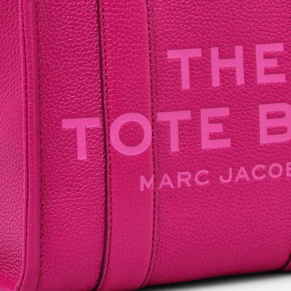 The Marc Jacobs Small Tote Bag Leather Lipstick Pink - Image 7