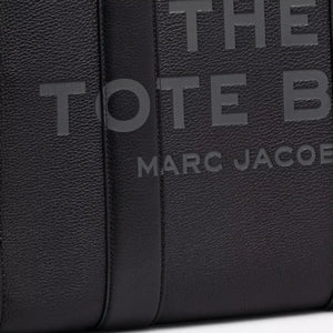 THE Marc Jacobs LEATHER LARGE TOTE BAG Black - Image 5