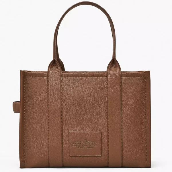THE Marc Jacobs LEATHER LARGE TOTE BAG Argan Oil - Image 3