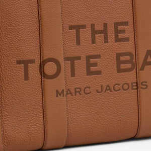 THE Marc Jacobs LEATHER LARGE TOTE BAG Argan Oil - Image 5