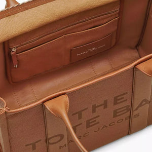 THE Marc Jacobs LEATHER LARGE TOTE BAG Argan Oil - Image 7