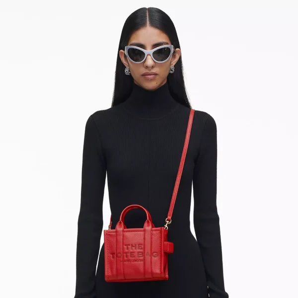 The Marc Jacobs Crossbody Tote Bag Leather True Red - Image 2