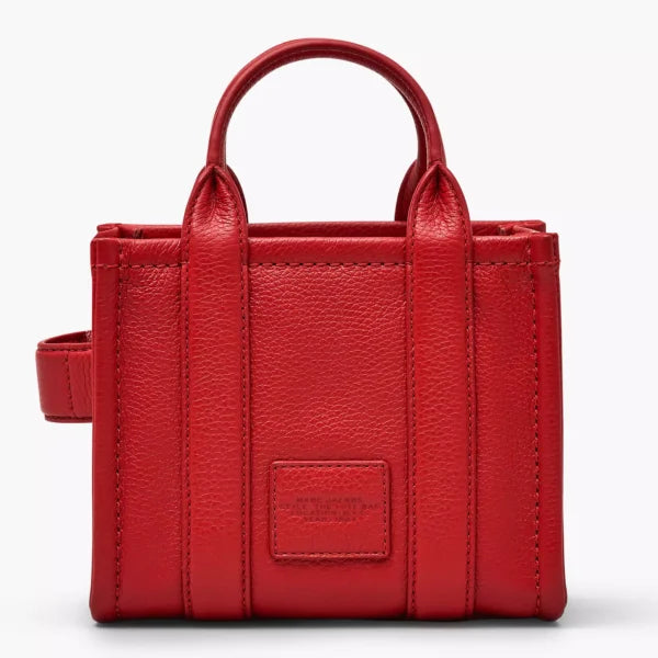 The Marc Jacobs Crossbody Tote Bag Leather True Red - Image 3