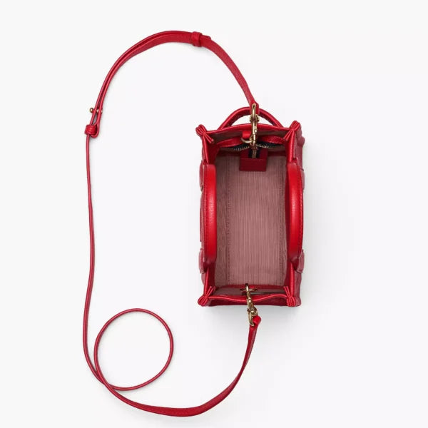 The Marc Jacobs Crossbody Tote Bag Leather True Red - Image 7