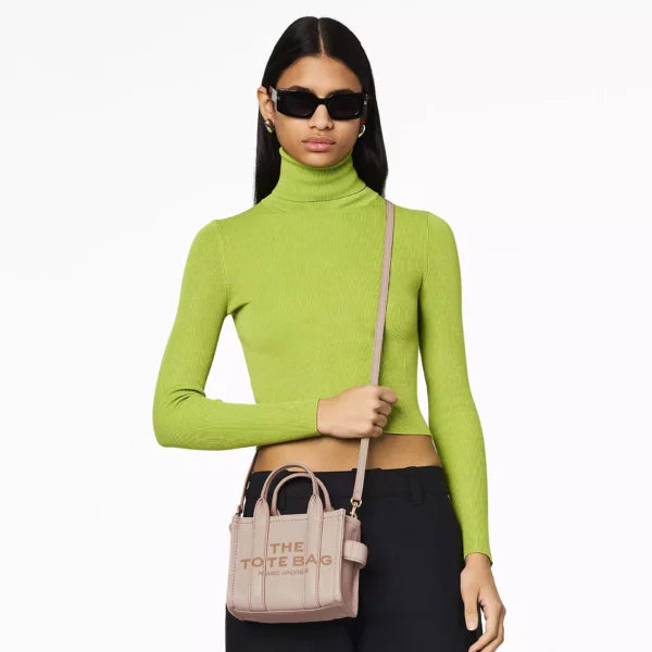 The Marc Jacobs Crossbody Tote Bag Leather Rose - Image 2