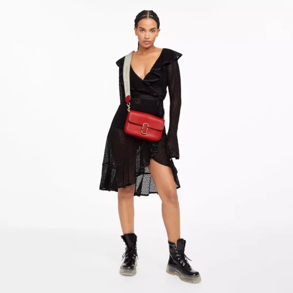 The Marc Jacobs J Marc Shoulder Bag True Red - Image 2