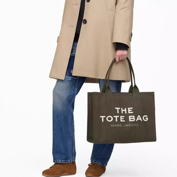 THE Marc Jacobs CANVAS LARGE TOTE BAG Forest - Image 7