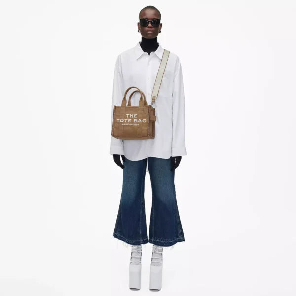 The Marc Jacobs Small Tote Bag Jacquard Camel - Image 2