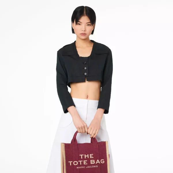 The Marc Jacobs Medium Tote Bag Jacquard Merlot - Image 2