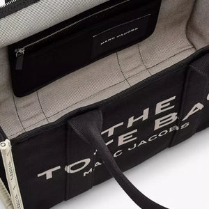 THE Marc Jacobs JACQUARD LARGE TOTE BAG Black - Image 5