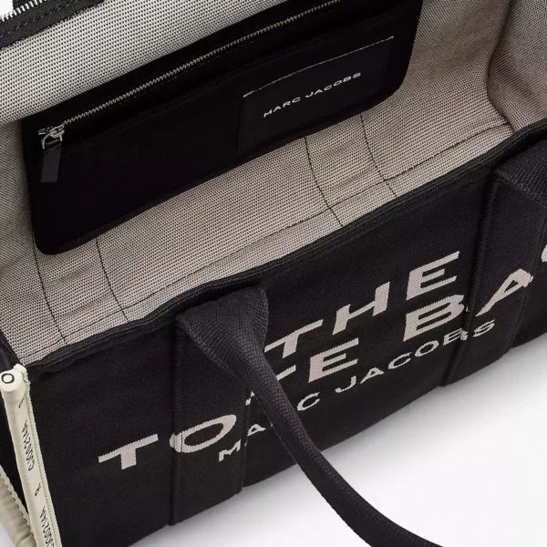 THE Marc Jacobs JACQUARD LARGE TOTE BAG Black - Image 5