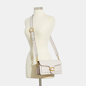 Tabby Shoulder Bag 26 refined pebble leather Chalk - Image 5