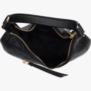 The Marc Jacobs Small Leather Crescent Shoulder Bag Black - Image 5