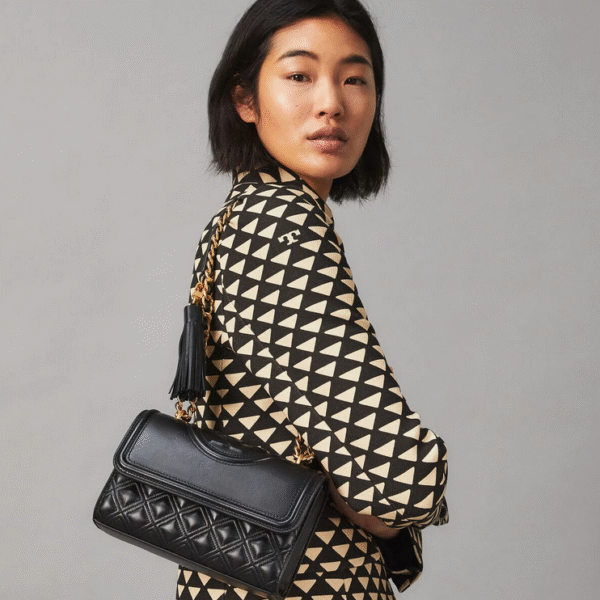 Tory Burch Small Fleming Convertible Shoulder Bag Black - Image 5