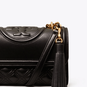 Tory Burch Small Fleming Convertible Shoulder Bag Black - Image 3