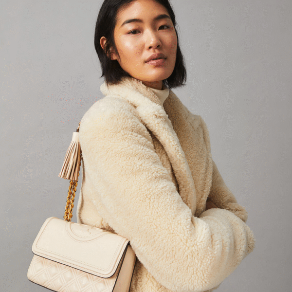 Tory Burch Small Fleming Convertible Shoulder Bag New Cream - Image 5
