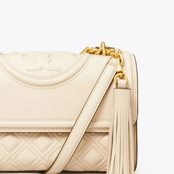 Tory Burch Small Fleming Convertible Shoulder Bag New Cream - Image 3