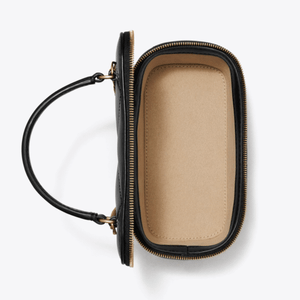 Tory Burch Kira Charm Diamond Quilt Vanity Case Black - Image 5