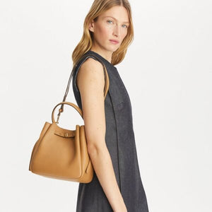 Tory Burch Romy Bucket Bag Tiramisu - Image 5
