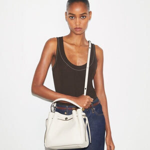 Tory Burch Romy Bucket Bag Light Cream - Image 5