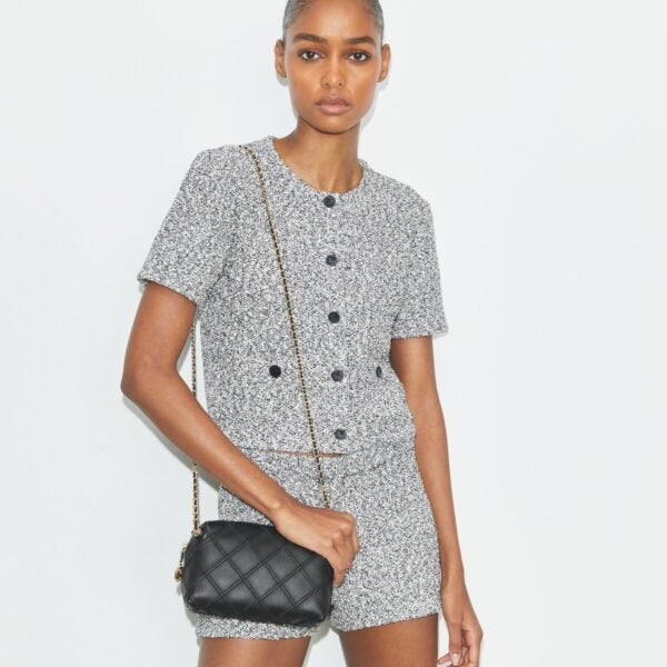 Tory Burch Fleming Soft Crossbody Bag Black - Image 3