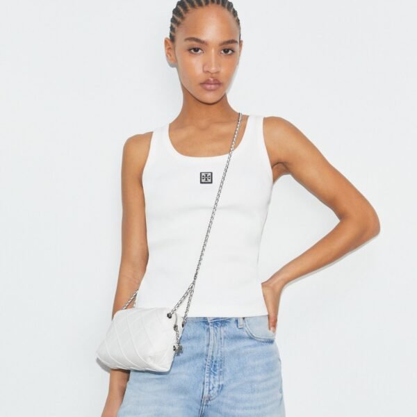 Tory Burch Fleming Soft Crossbody Bag Blanc - Image 4