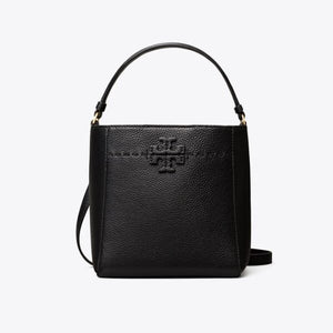 Tory Burch McGraw Small Bucket Bag Black - Image 2