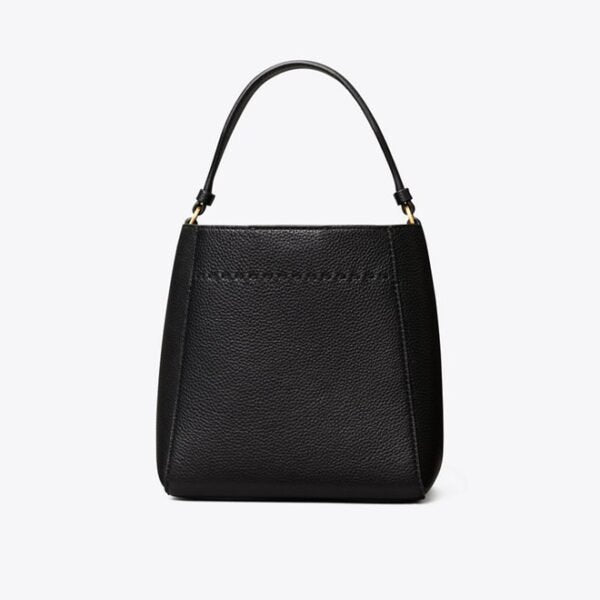 Tory Burch McGraw Small Bucket Bag Black - Image 3