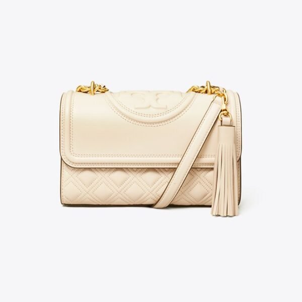 Tory Burch Fleming Small Convertible Shoulder Bag New Cream - Image 2