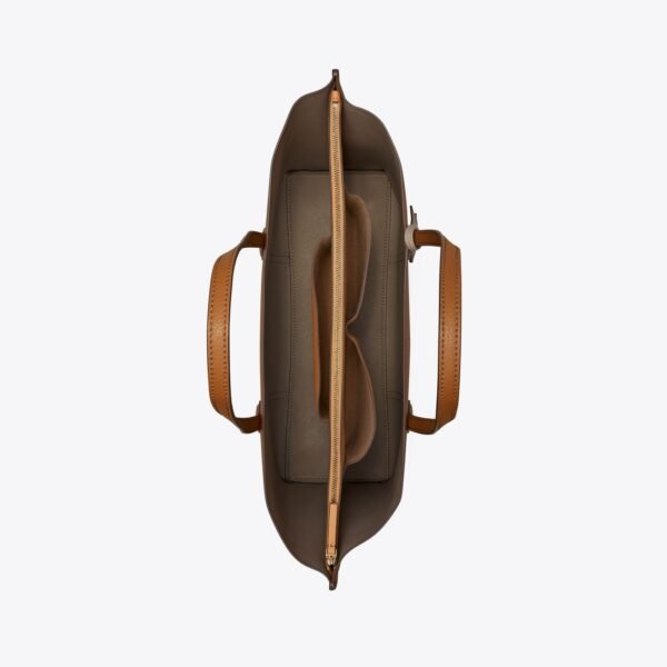 Tory Burch Perry Triple-compartment Tote Bag Light Umber - Image 4