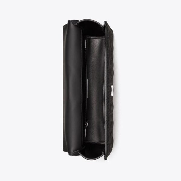 Tory Burch Fleming Small Convertible Shoulder Bag Black Matte - Image 4