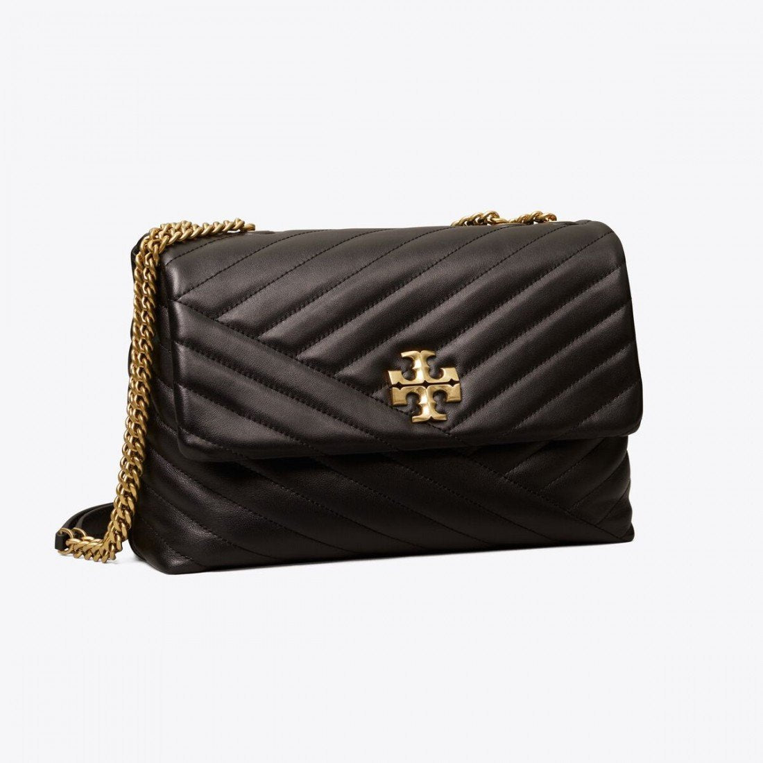 Tory Burch Kira Chevron Convertible Shoulder Bag Black - Image 5