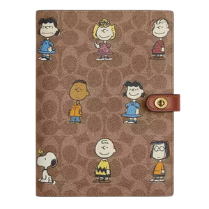 Coach X Peanuts Notebook In Signature Canvas