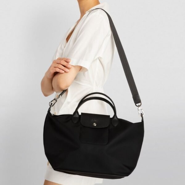 Le Pliage Energy L Handbag Black - Image 3
