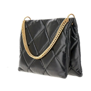 TORY BURCH KIRA DIAMOND HOBO HANDBAG BLACK - Image 6