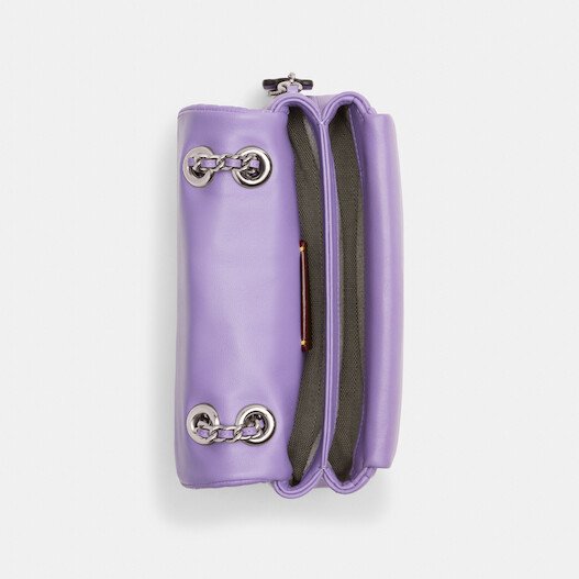 Tabby Shoulder Bag 20 With Quilting leather Purple - Image 3