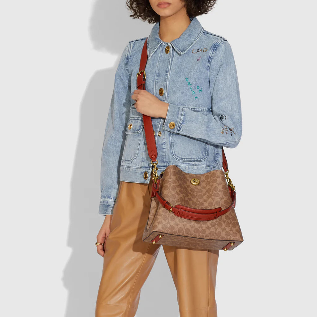 Coach Willow Shoulder Bag In Signature Canvas - Image 5