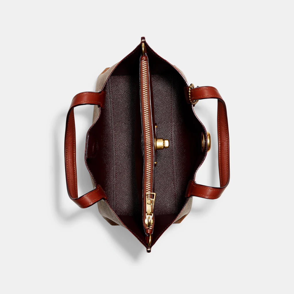 Coach Willow Tote Bag 24 In Signature Canvas - Image 4