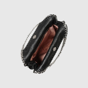 Stella McCartney Falabella Tiny Tote Bag Black Silver - Image 3
