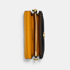 Tabby Shoulder Bag 26 refined pebble leather Black Gold - Image 3