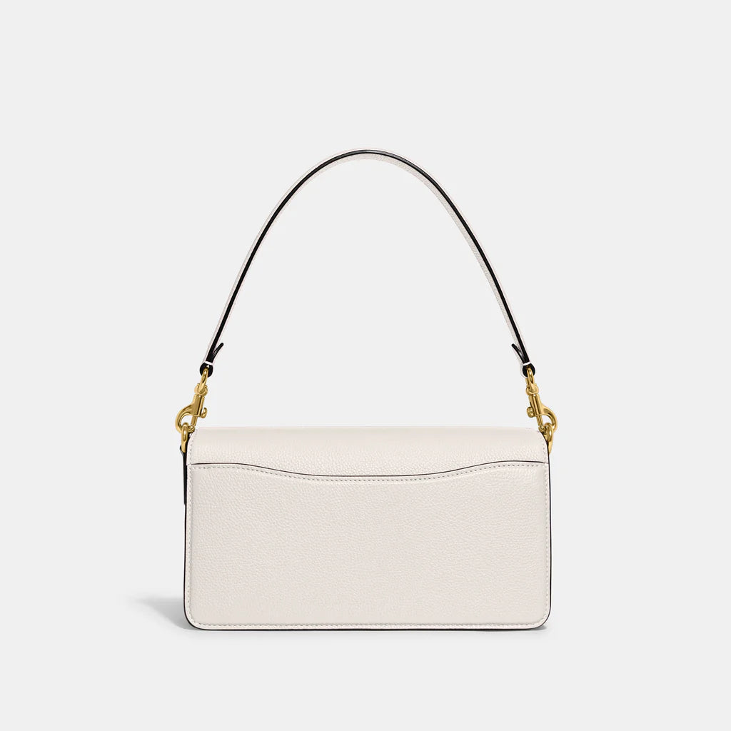 Tabby Shoulder Bag 26 refined pebble leather Chalk - Image 3