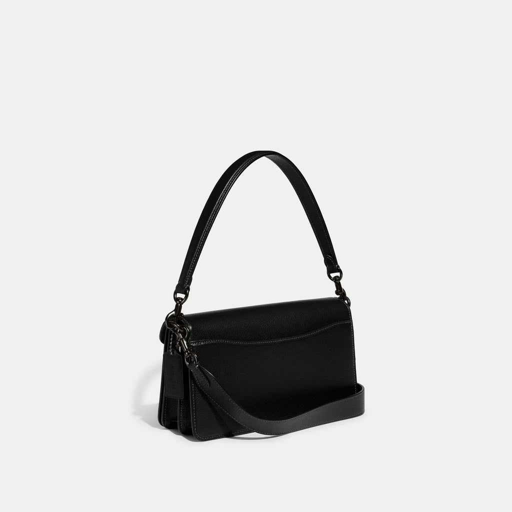 Tabby Shoulder Bag 26 refined pebble leather Black Dark - Image 2