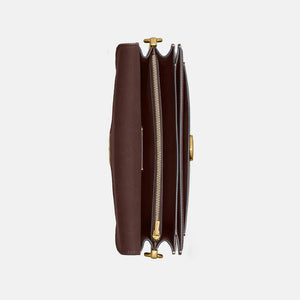 Tabby Shoulder Bag 26 Signature Coach Dark Brown Bag - Image 4